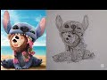 How to draw STITCH (step by step) | Lilo & stitch