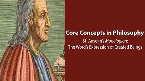 Anselm of Canterbury, Monologion | The Word
