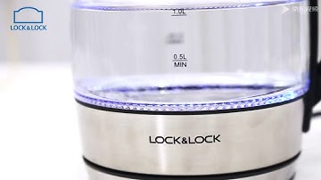 Ấm điện đun nước siêu tốc thủy tinh Lock&Lock EJK418SLV 1 8 lít