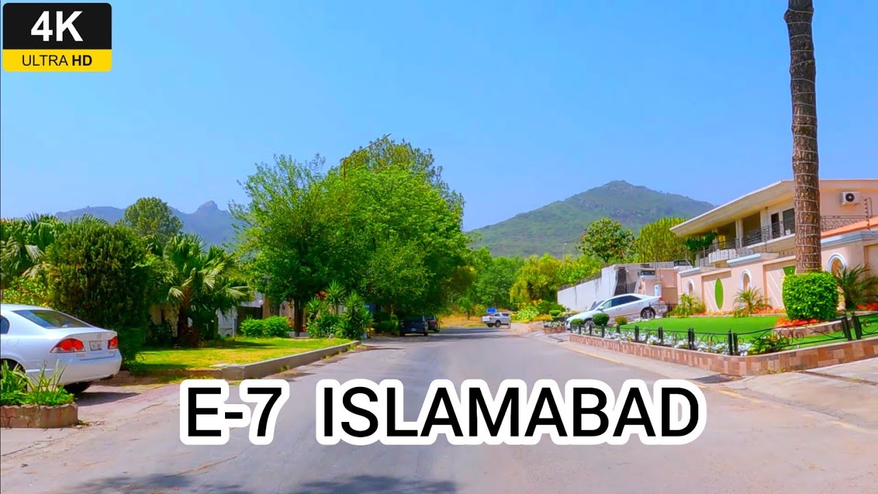 Islamabad Pakistan | 4K Driving Tour Sector E-7