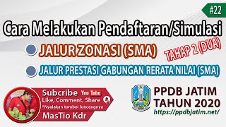 Cara Mendaftar/Simulasi Jalur Zonasi (SMA) Tahap 2 PPDB Jatim 2020 #15