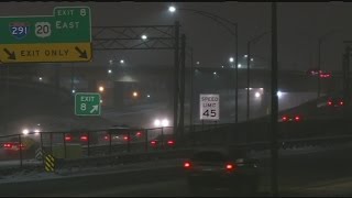 Snow, slick roads cause problems for drivers
