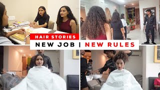 Level 1 employees must get Level 1 haircut ‍♀Long to short bob haircut during interview