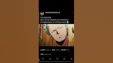 THE REASON WHY ZORO IS POWERFUL SWORDSMAN OF STRAW HATS 💀 #anime #onepiece