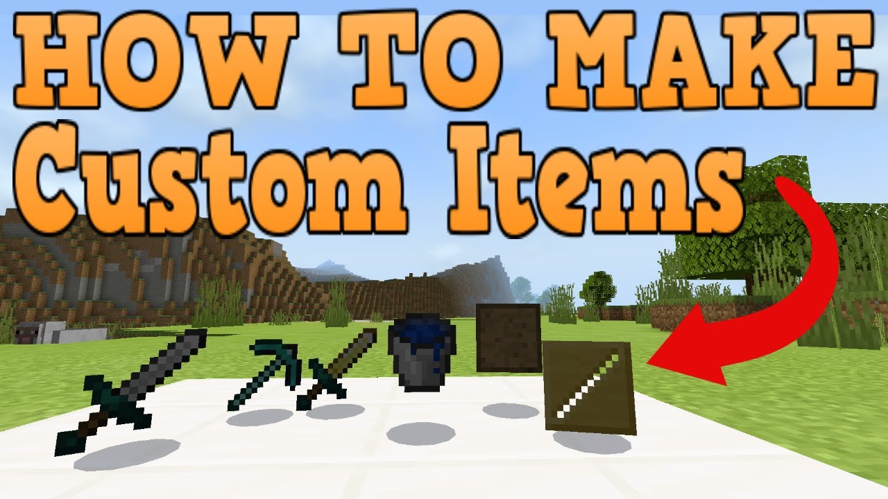How To Make Custom Items In Minecraft Bedrock Edition Youtube