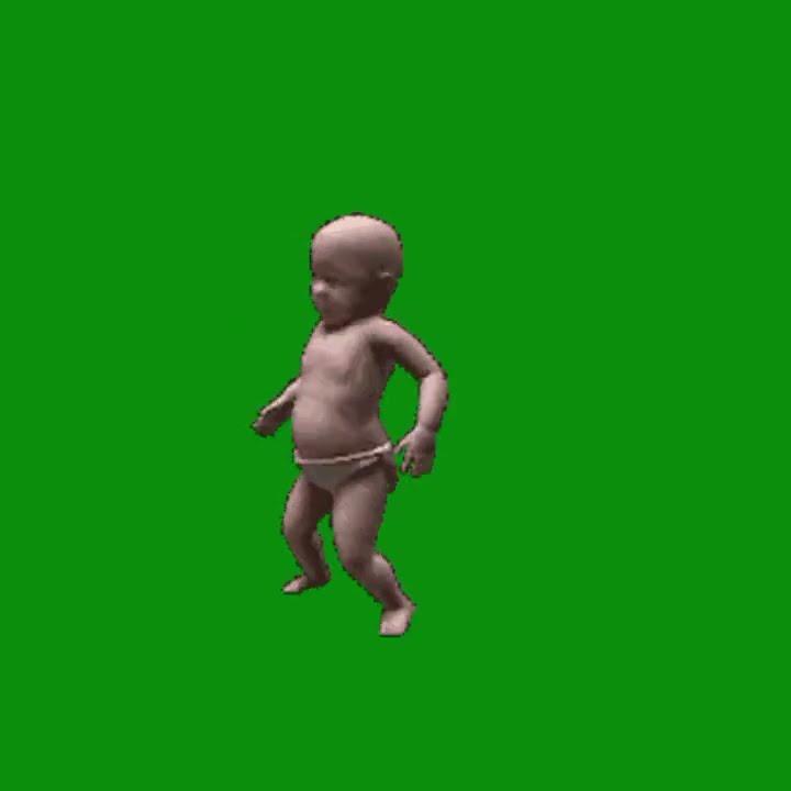 green screen tuyul joget asik #shorts #animasi #babydance