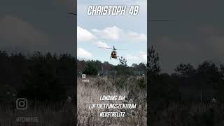 Christoph 48 - Landung am Luftrettungszentrum Neustrelitz #ch48 #airbushelicopters