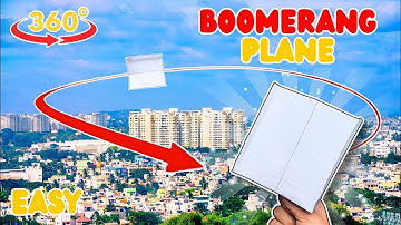 Easy Boomerang Plane Tutorial 🪃✈️