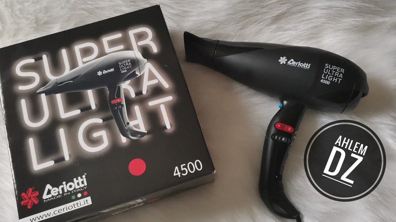 مجفف الشعر لمعندوش منافس💥 👌Ceriotti super ultra light 4500💪