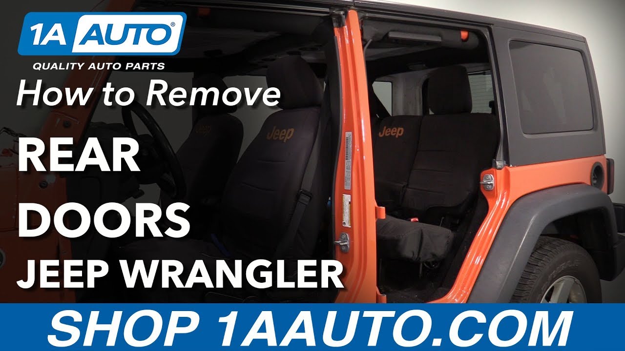 How to Remove Rear Doors 06-18 Jeep Wrangler - YouTube