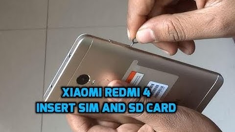 How To Insert Sim Card and Micro SD Card In Xiaomi Redmi Note 4