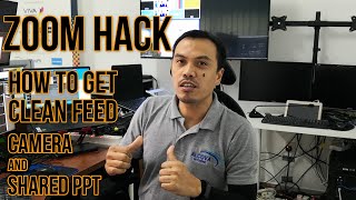 Zoom Hack | Clean Feed Camera and Shared PPT