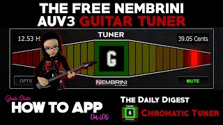 The FREE Nembrini AUv3 Guitar Tuner for iOS - How to App on iOS - The Daily Digest screenshot 2