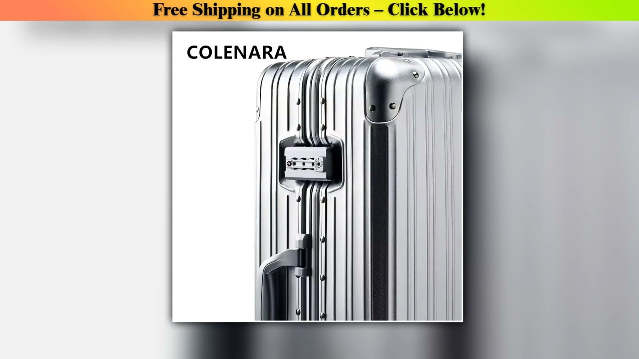 COLENARA Cabin Suitcase Large Capacity Luggage Case 20 "All-aluminum Magnesium Alloy Boarding Box