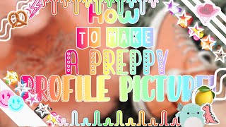 {How To Make A Preppy Profile Picture! 🌈☀️🛼}