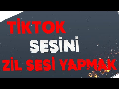 TikTok Sesi Telefon Sesi Nasıl Yapılır? Titktok sesini zil sesi yapmak.