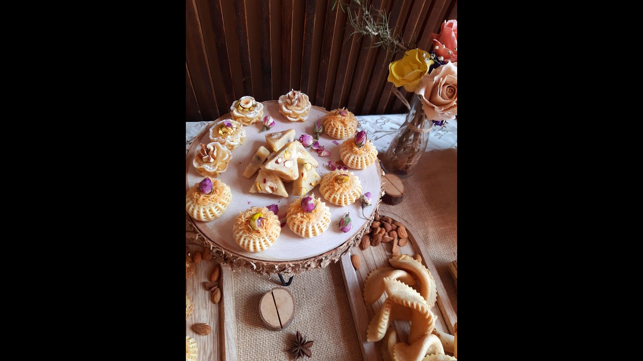 ستة أشكال حلوى اللوز بنصف كيلو اللوز بطريقة مبسطة