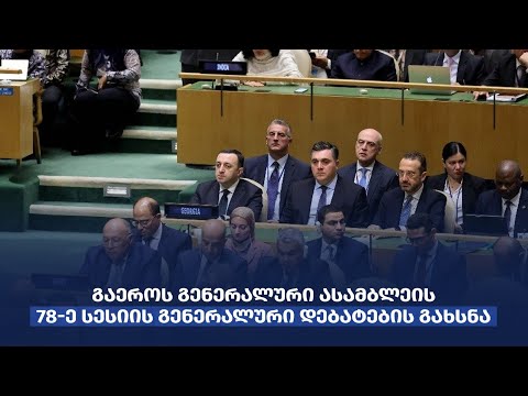 ირაკლი ღარიბაშვილი გაეროს გენერალური ასამბლეის 78-ე სესიის გენერალური დებატების გახსნას დაესწრო