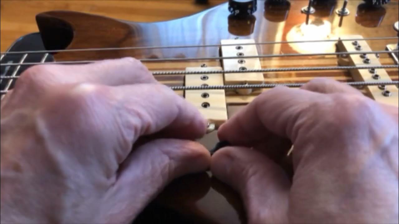 ThumbRocker bass guitar thumb rest installation video YouTube