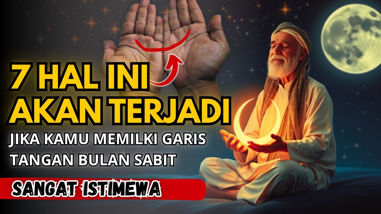 KETURUNAN LELUHUR SAKTI‼️INILAH 7 KEISTIMEWAAN GARIS TANGAN BULAN SABIT