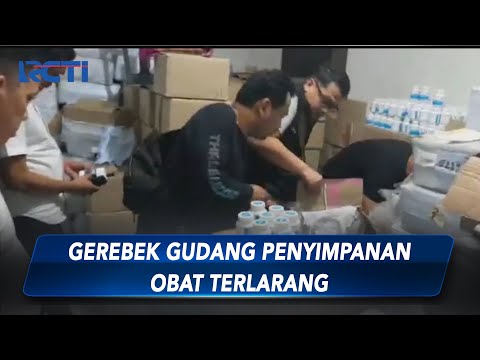 Polisi Gerebek Gudang Penyimpanan Obat Terlarang di Kedoya, Jakarta Barat