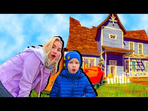 Дети нашли дом Привет соседа! Света и Богдан убегают от Hello Neighbor