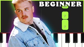 Something In The Orange - Zach Bryan | BEGINNER ONE HAND PIANO TUTORIAL