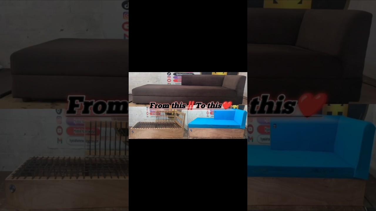 CHECK THIS OUT👇DONE‼️HYASIA HOME WORKZ 9 FEET  BEAUTIFULL CUSTOM MADE SOFA 😍 🤗