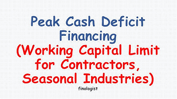Peak Cash Deficit Financing for Contractors, Seasonal Industries - Free Calculation Template