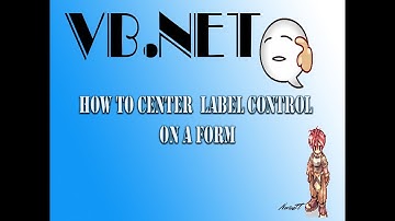 VB.net How to align/center a label control on a form
