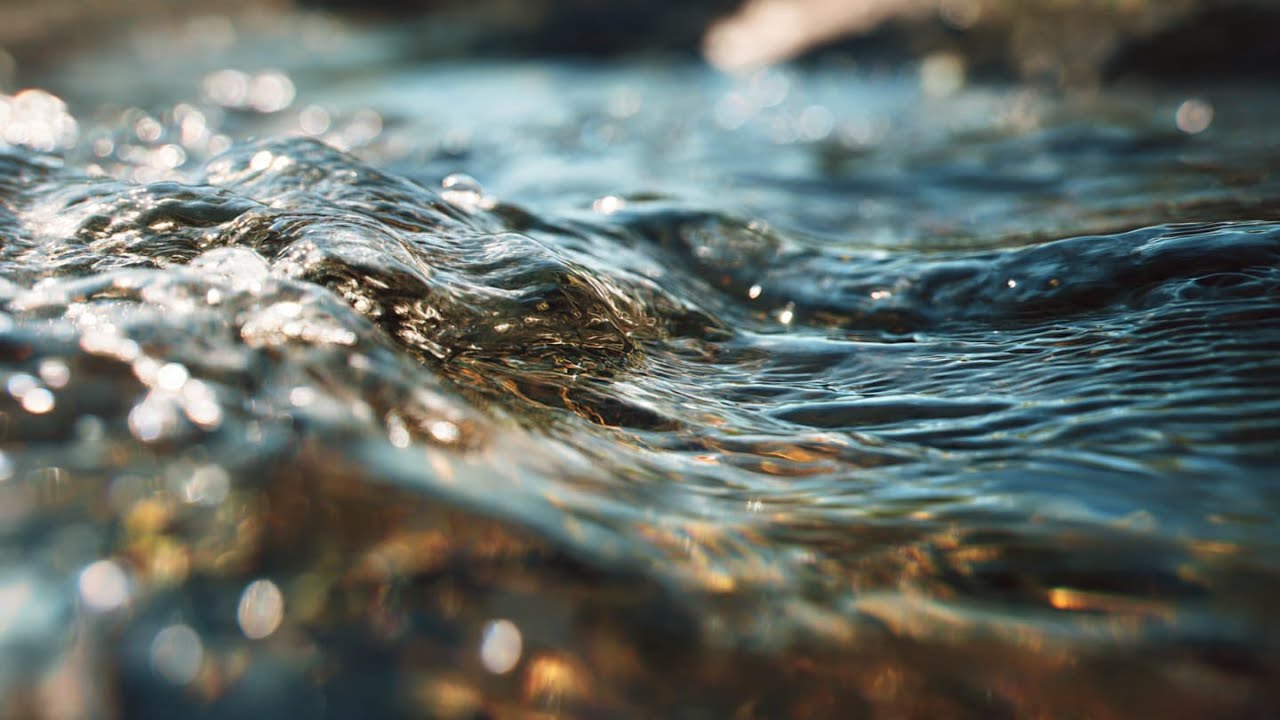 Clear Flowing Water for Brain Therapy | Focus, Relaxation & Calm Mind