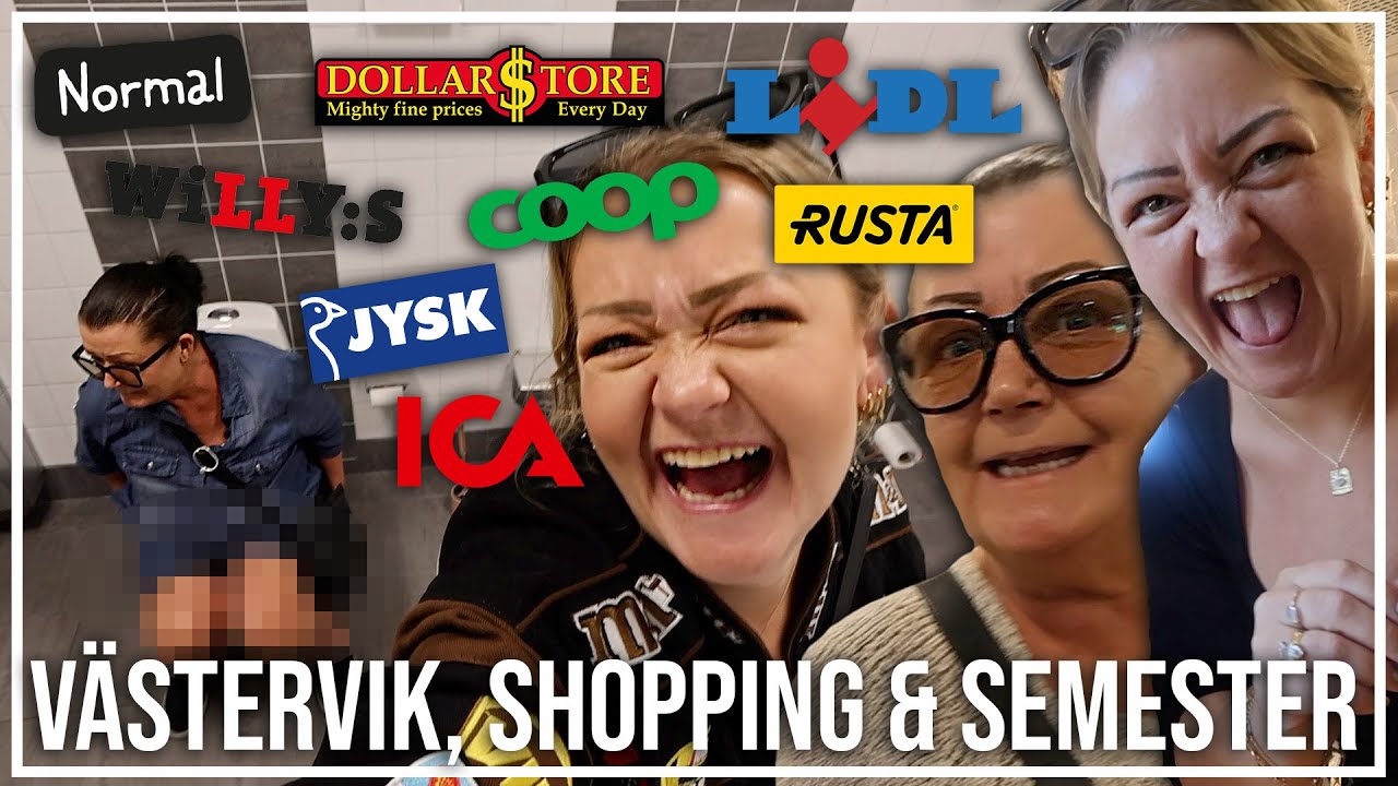SHOPPING I VÄSTERVIK MED MAMMA | 4 DAGARS SEMESTER VLOGG + GÖR OM HEMMA IGEN