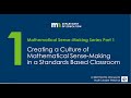 MDE Sense-Making Part 1 Creating a Culture of Sense-Making