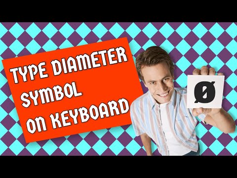 Video: Hoe typ je het diametersymbool op een toetsenbord?