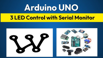 3. Wokwi Arduino project : Control 3 LEDs with Serial Monitor (Home Automation Ready!)