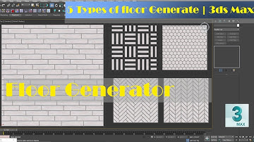 3ds max Flooring Modelling | Floor Generator | Floor Generator modifier
