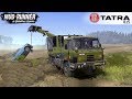 Spintires: MudRunner - TATRA 815 UDS 114 Excavator Pulls the Car out of the Ditch