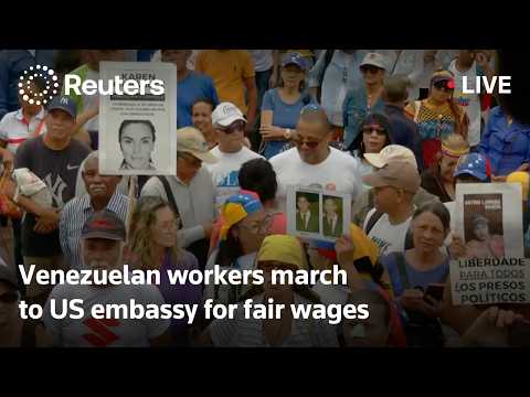 LIVE: Venezuelan workers march for fair wages
