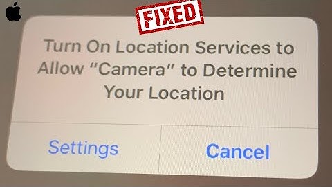 iPhone Stuck on Turn On Location Services to Allow Camera to Determine your Location in Lock Screen