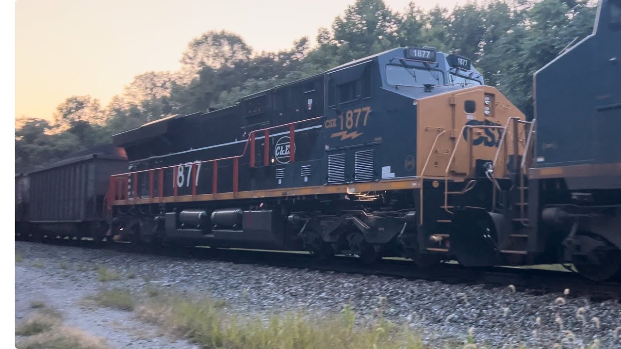 CSX Coal Train C&EI Heritage Unit 