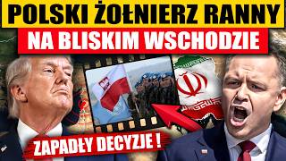 POLSKI ŻOŁNIERZ RANNY NA BLISKIM WSCHODZIE - ZAPADŁY DECYZJE