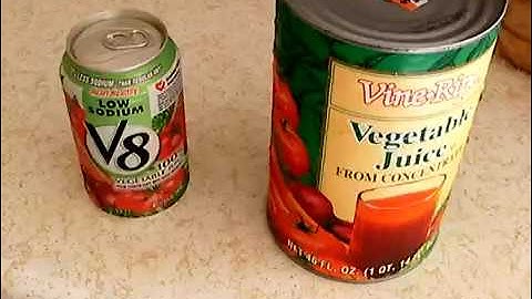 V8 Vegetable Juice vs Generic Vegetable Juice