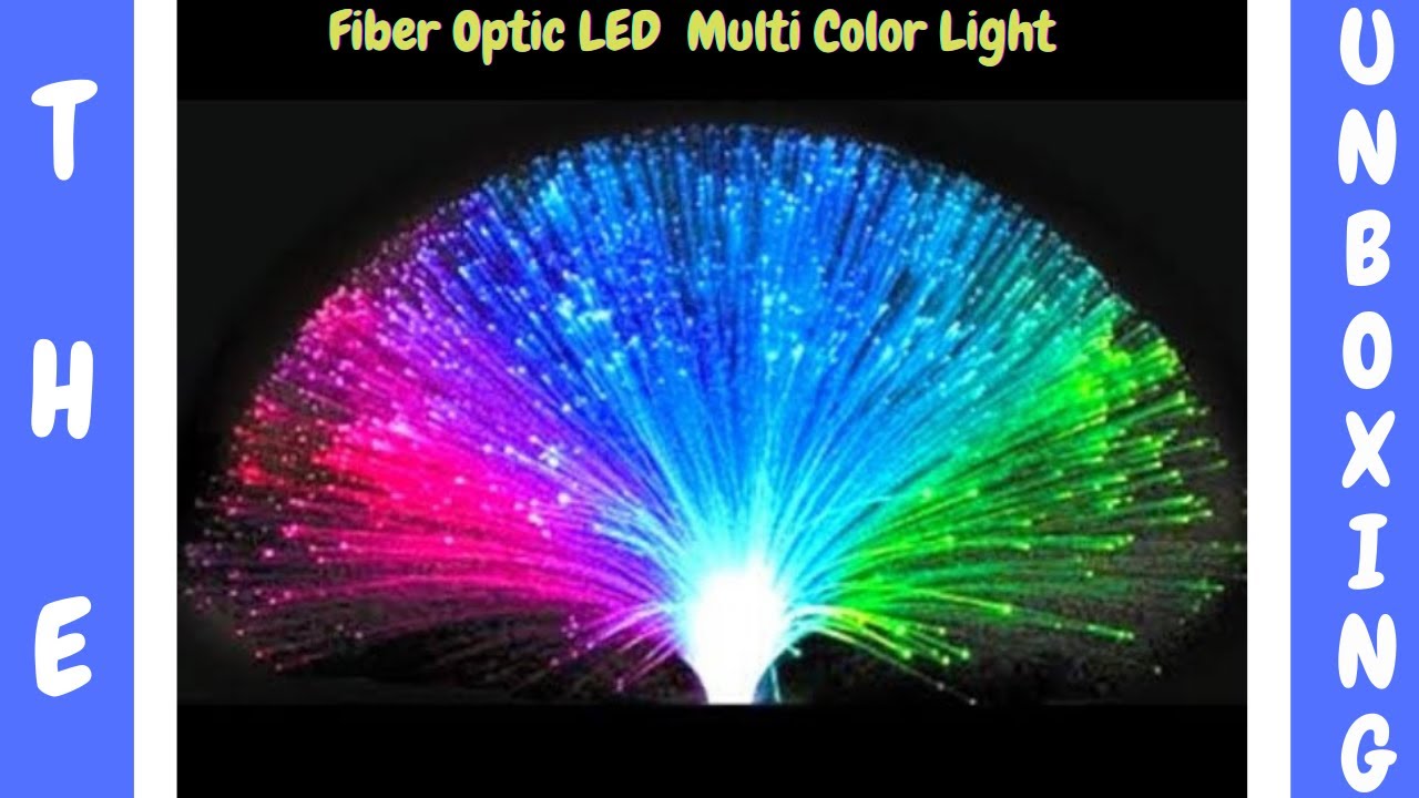 Color Changing Fiber Optic Light | decorative night lamp | battery powered lamp | mood changing lamp