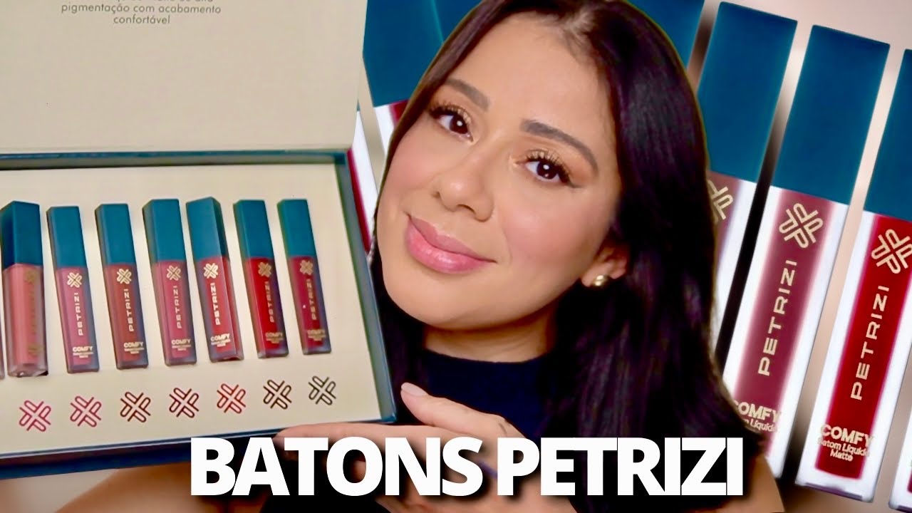 MAKE Testando PETRIZI + Batons líquido comfy Novidade