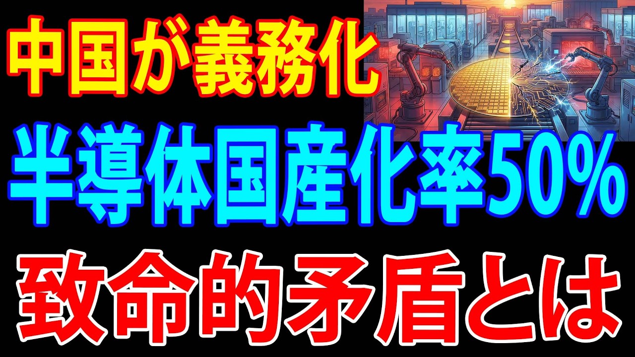 【衝撃の誤算】中国が半導体装置の国産化50％義務化…なぜ自らを追い込む結果に？