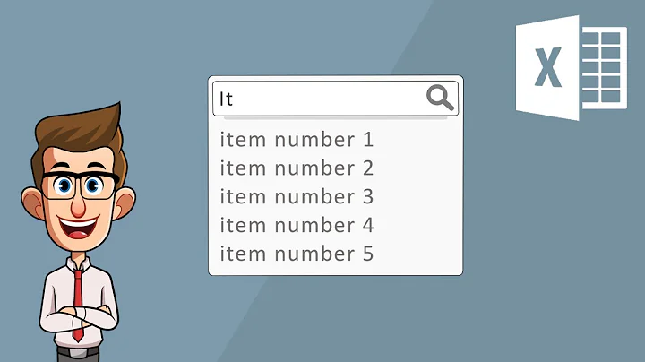 SEARCHABLE Drop-Down Lists in Excel (without VBA)