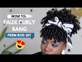 Perm Rod Set FAUX CURLY BANG W/ HIGH PUFF | MBIB GOLDEN MILK COLLECTION