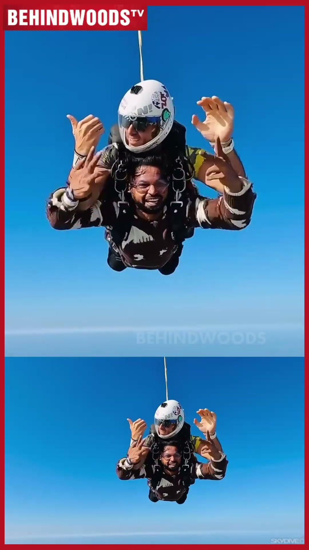 OMG ? அந்தரத்தில் பறந்த VJ Rakshan.... Epic Sky Diving Adventure | #shorts  #sports