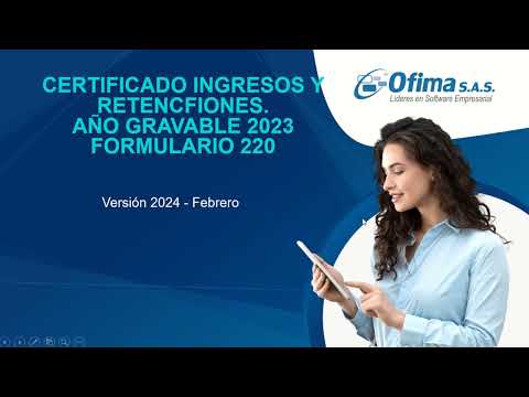Certificado ingresos y retenciones año 2023 - Formato 220 año hqdefault