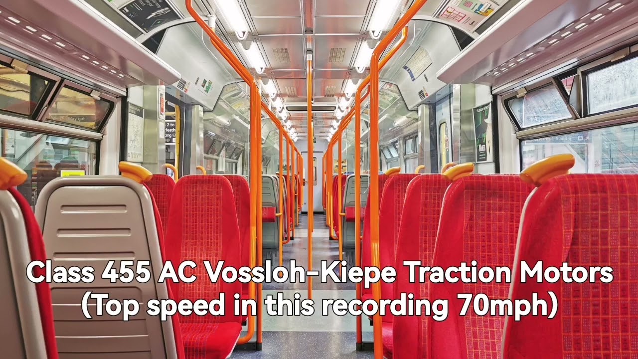 Class 455/9 Vossloh-Kiepe Traction Motors (70mph) Woking-West Byfleet